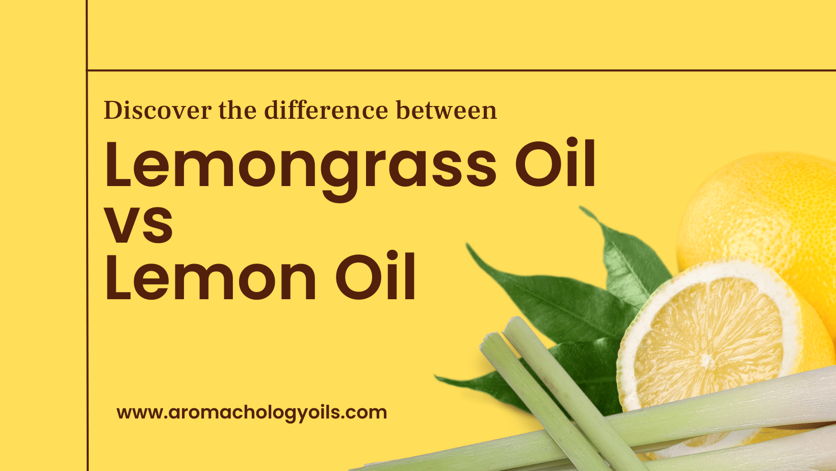 Difference Between Lemongrass Vs Lemon Essential Oil - Aromachology Oils