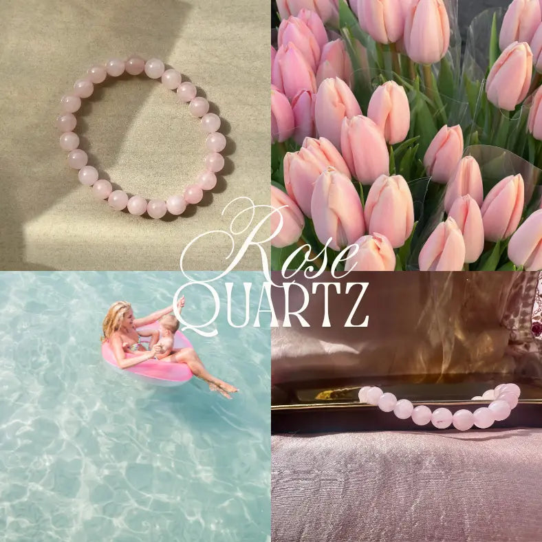 shop real rose quartz bracelet online