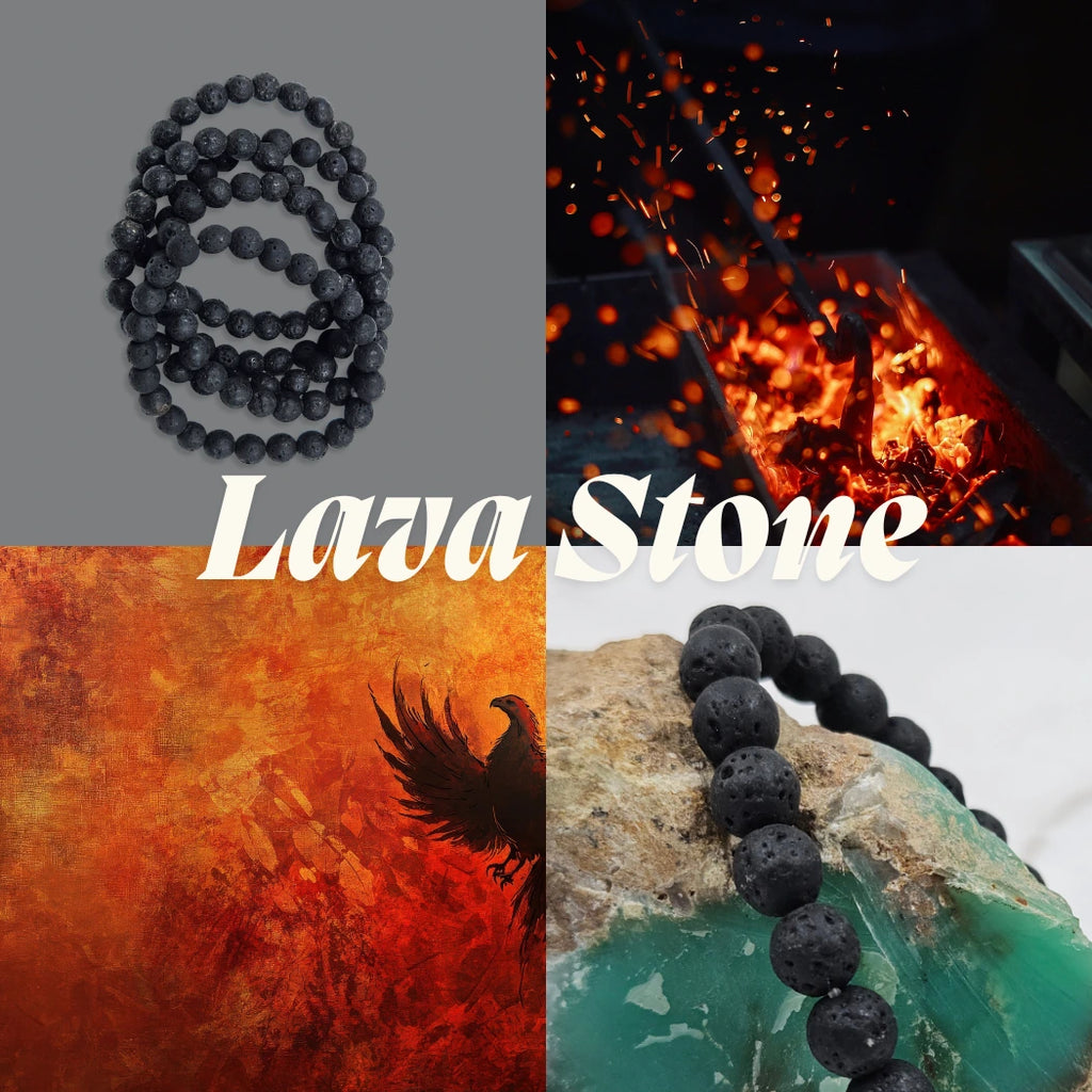 lava stone bracelet for men
