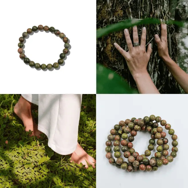 how to wear unakite bracelet