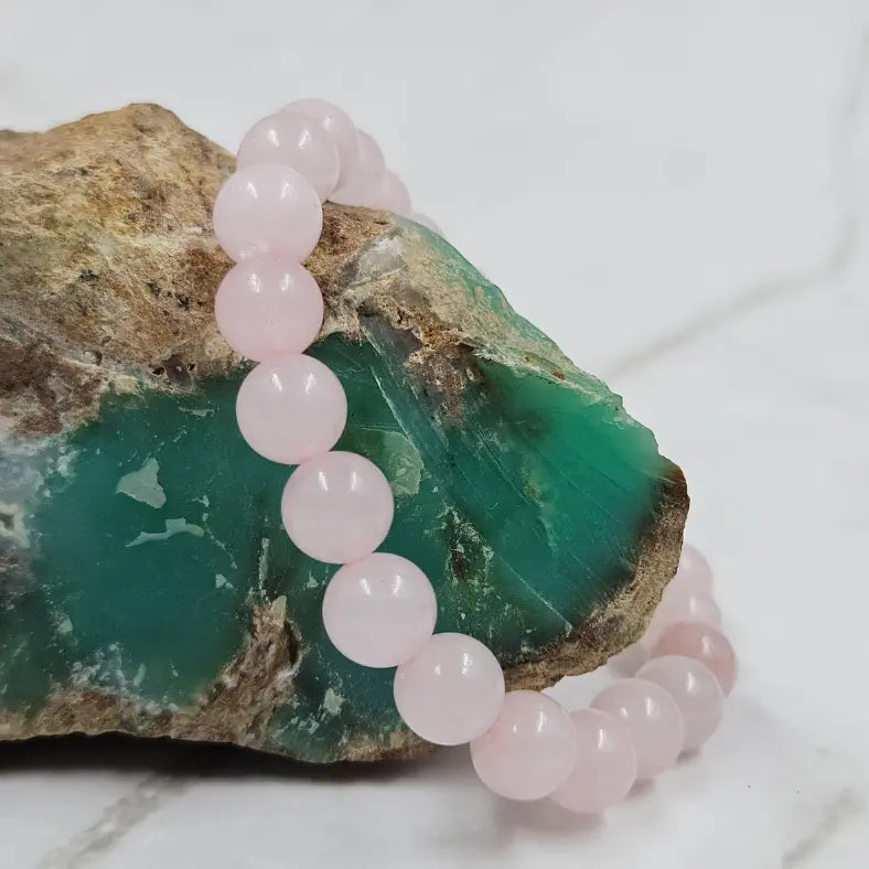 real rose quartz bracelet for women and men