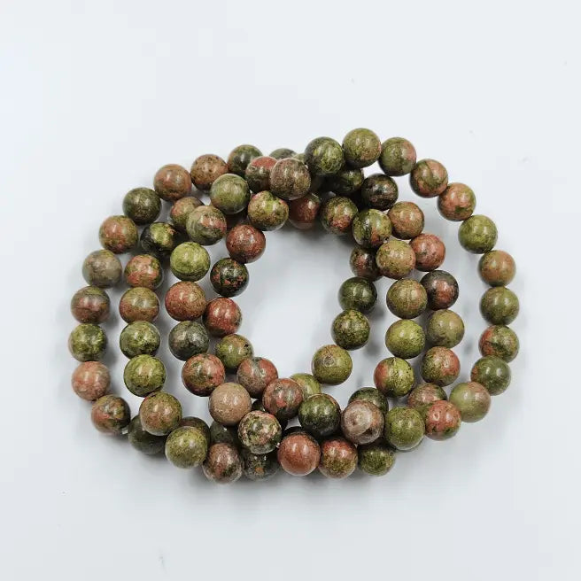 natural unakite bracelet