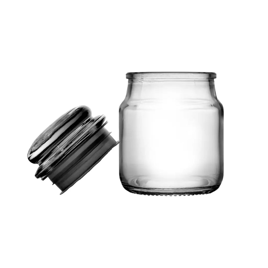 Clear Glass Candle Jar With Lid