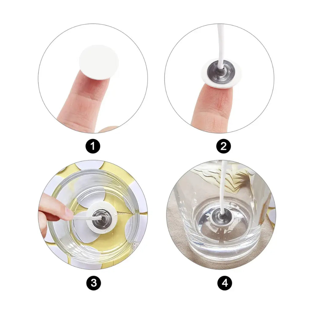 how to use Candle Wick Stickers