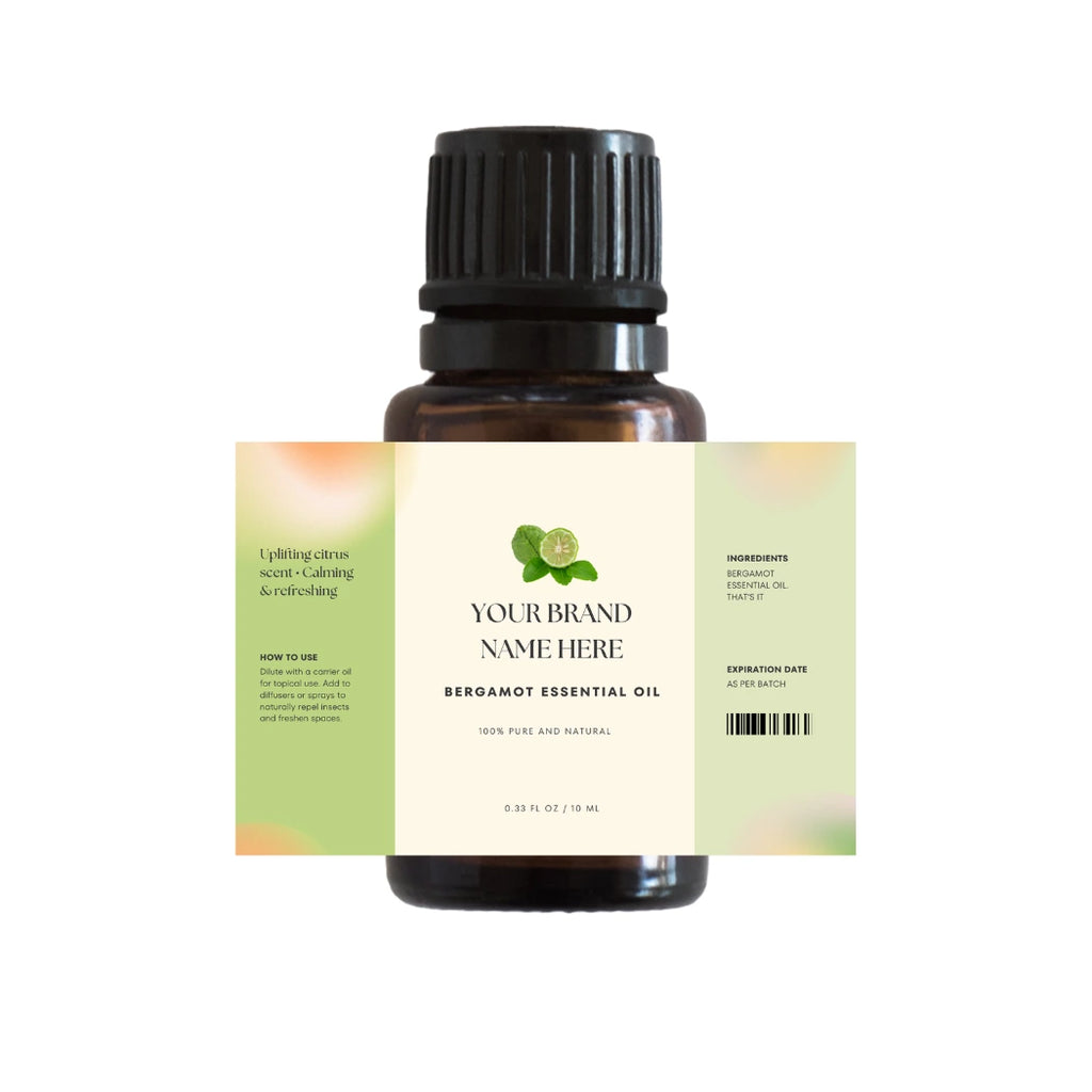 bergamot essential oil 10 ml ready to label bottles in wholesale and bulk for resale