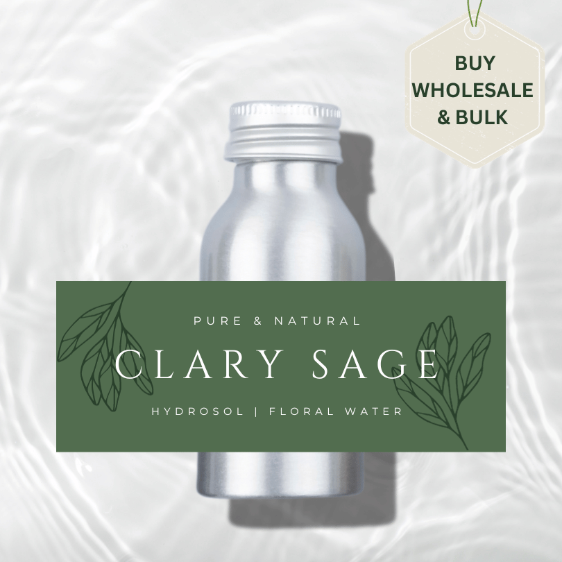pure clary sage hydrosol or hydrolat for skin and aromatherapy in USA, canada, Australia