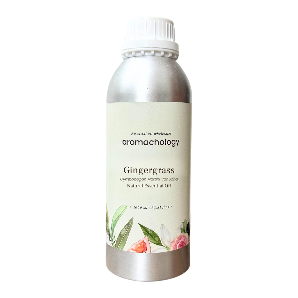100% pure, natural and steam distilled gingergrass essential oil