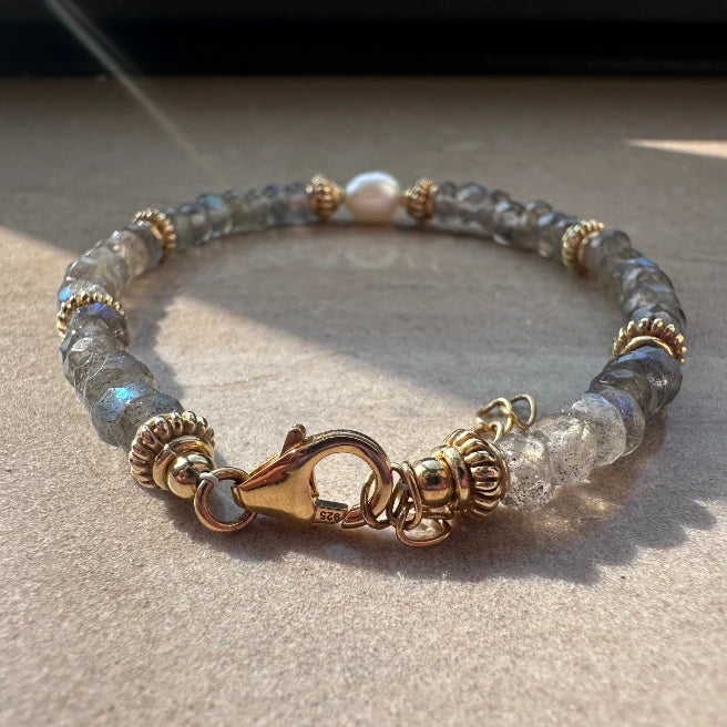 labradorite bracelet - 925 sterling silver - shop online