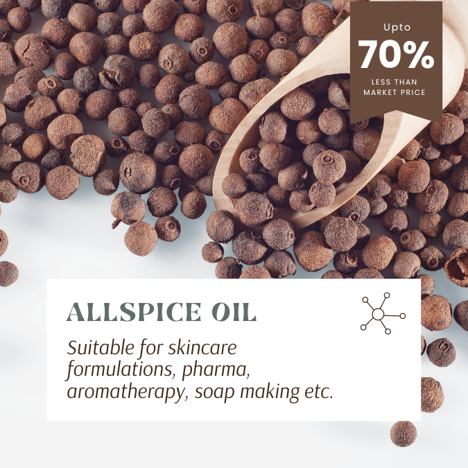 ALLSPICE ESSENTIAL OIL FOR DIFFUSERS, MASSAGE, AROMATHERAPY, SOAP MAKING AND CANDLE MAKING