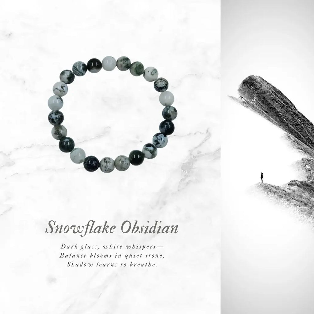 snowflake obsidian bracelet benefits