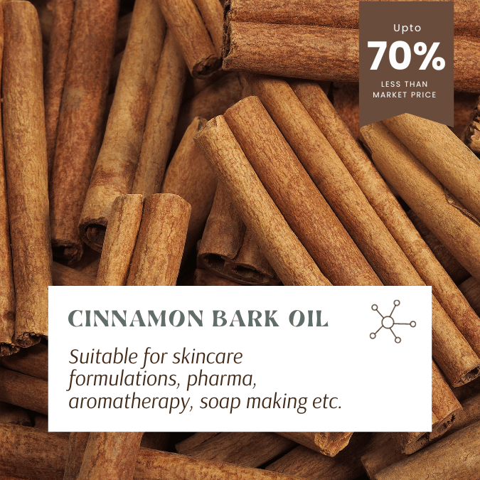 pure cinnamon bark essential oil for aromatherapy & soap making