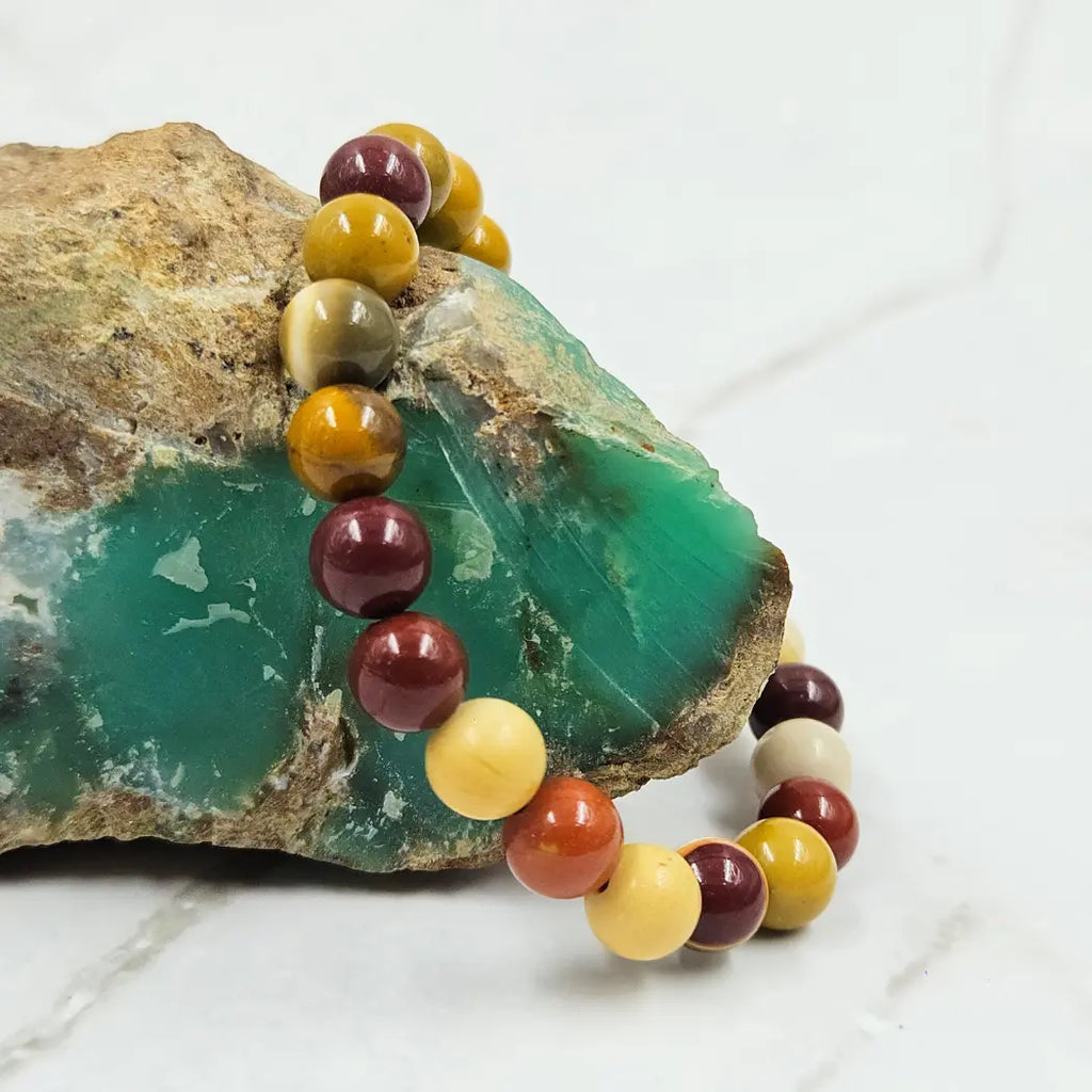 natural mookaite jasper bracelet