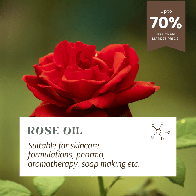 pure rose oil for aromatherapy, skincare and resale